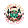 Love To Hate The Holidays-womens off shoulder sweatshirt-momma_gorilla