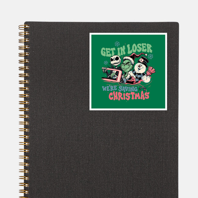 Christmas Losers-none glossy sticker-momma_gorilla