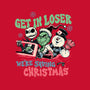 Christmas Losers-none non-removable cover w insert throw pillow-momma_gorilla