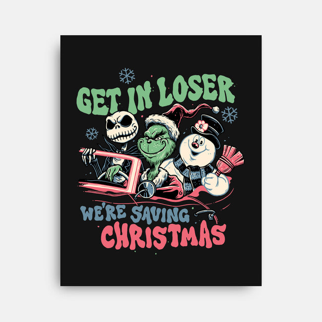 Christmas Losers-none stretched canvas-momma_gorilla