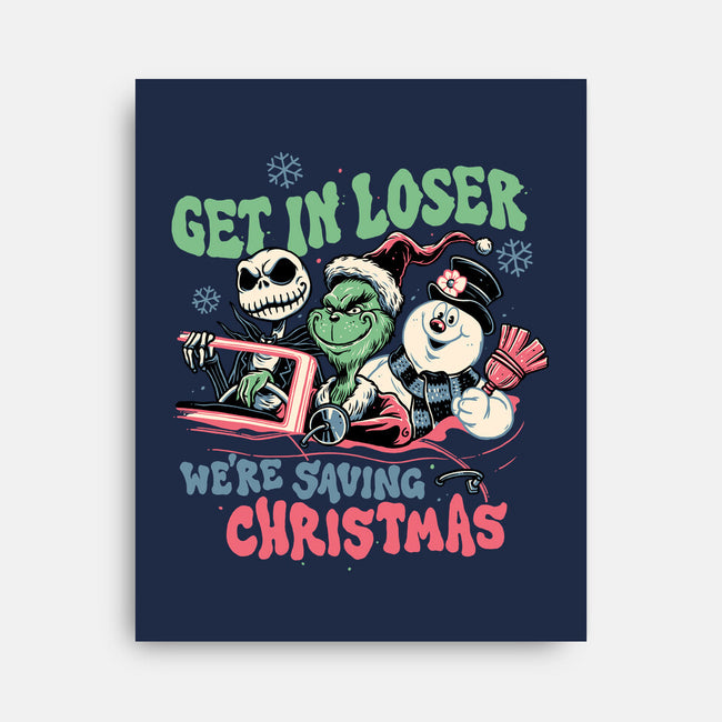 Christmas Losers-none stretched canvas-momma_gorilla