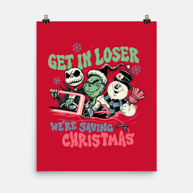 Christmas Losers-none matte poster-momma_gorilla