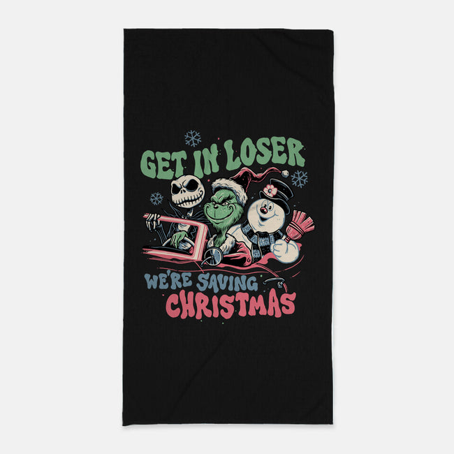 Christmas Losers-none beach towel-momma_gorilla