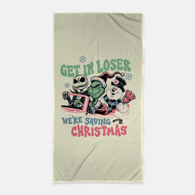 Christmas Losers-none beach towel-momma_gorilla