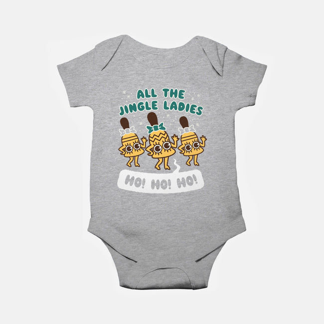 All The Jingle Ladies-baby basic onesie-Weird & Punderful