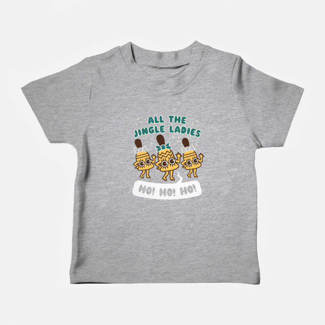 All The Jingle Ladies-baby basic tee-Weird & Punderful