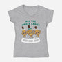 All The Jingle Ladies-womens v-neck tee-Weird & Punderful