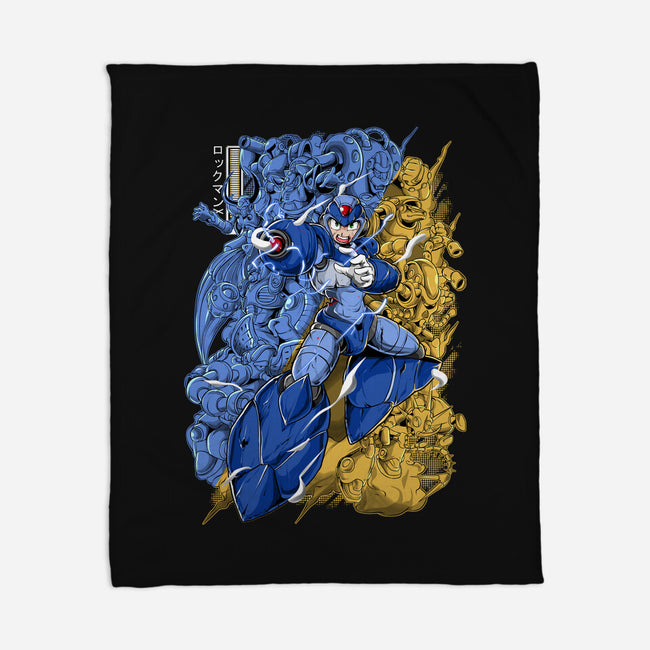 Robot X-none fleece blanket-Guilherme magno de oliveira