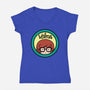 Resident Genius-womens v-neck tee-Boggs Nicolas