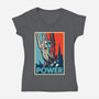 The Lord Of Power-womens v-neck tee-NMdesign