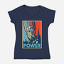 The Lord Of Power-womens v-neck tee-NMdesign