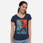 The Lord Of Power-womens v-neck tee-NMdesign