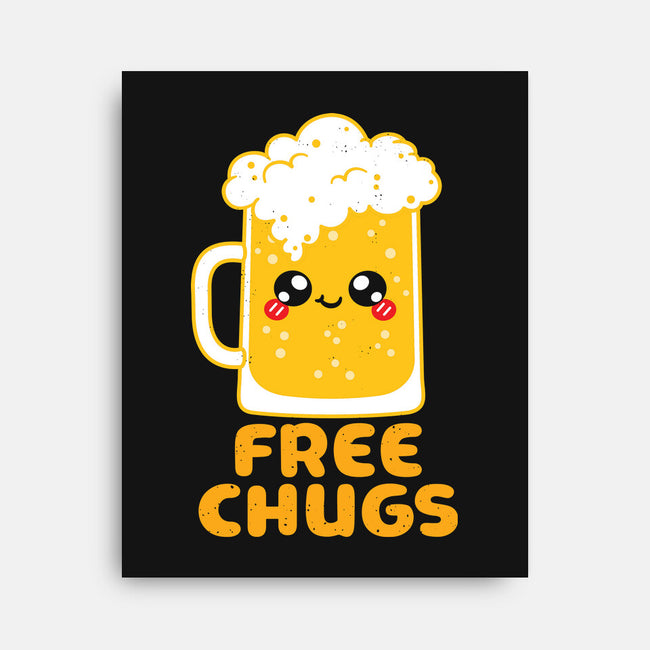 Chugs-none stretched canvas-Xentee