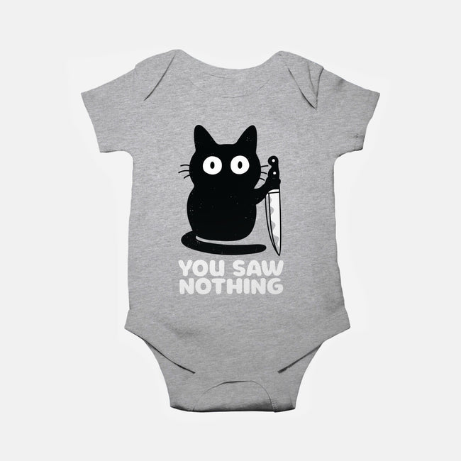 Saw Nothing-baby basic onesie-Xentee