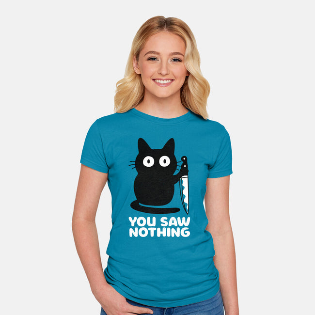 Saw Nothing-womens fitted tee-Xentee