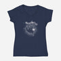 SleepSloth-womens v-neck tee-Claudia