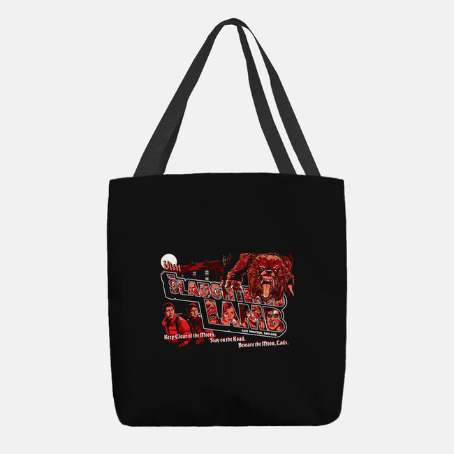 Visit The Slaughtered Lamb-none basic tote bag-goodidearyan