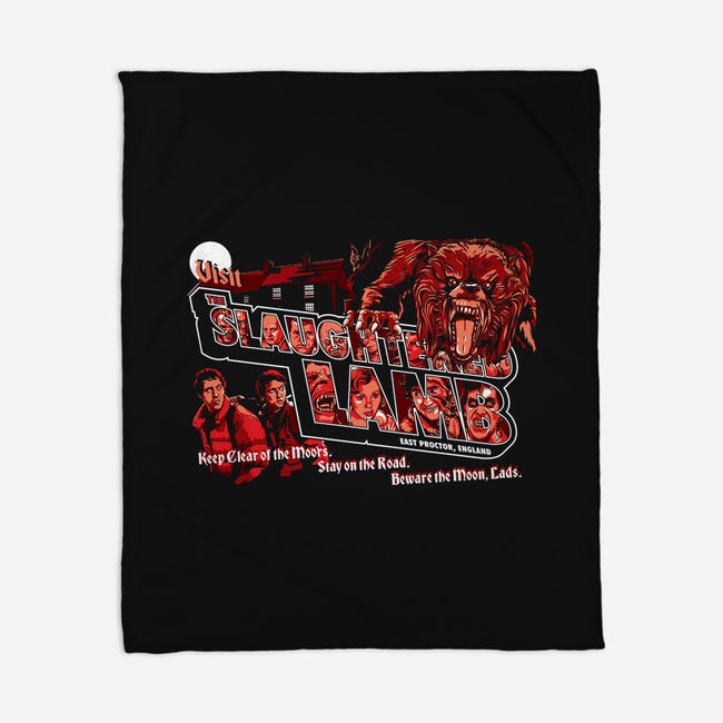 Visit The Slaughtered Lamb-none fleece blanket-goodidearyan