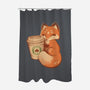 Starfox Coffee-none polyester shower curtain-ricolaa