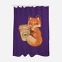 Starfox Coffee-none polyester shower curtain-ricolaa