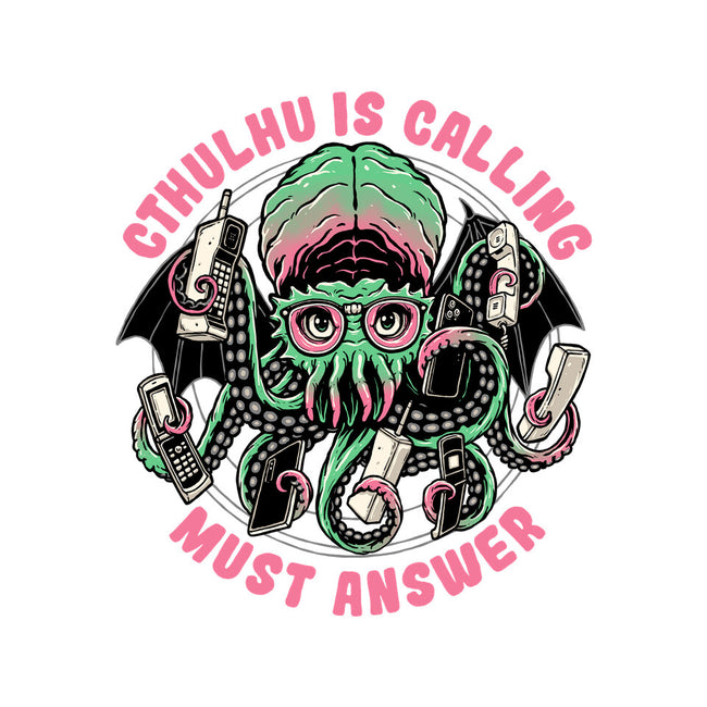 Cthulhu Is Calling-mens basic tee-momma_gorilla