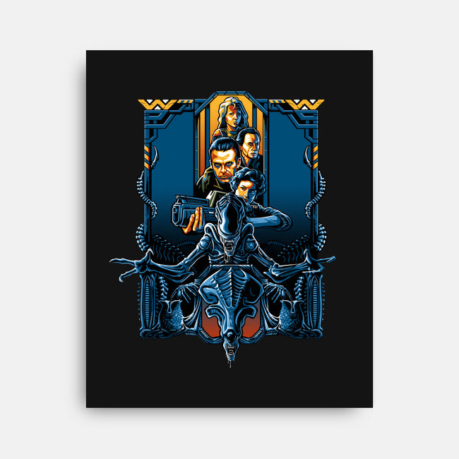 Enter The Aliens-none stretched canvas-daobiwan