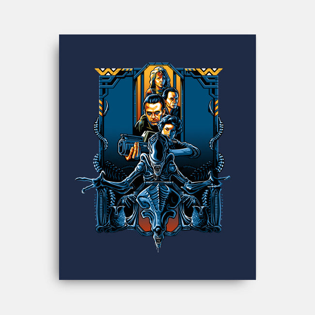 Enter The Aliens-none stretched canvas-daobiwan