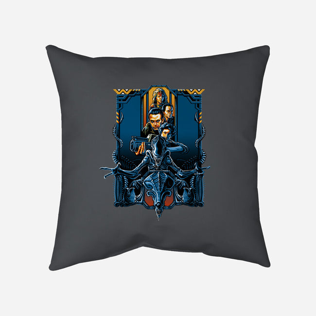 Enter The Aliens-none removable cover w insert throw pillow-daobiwan