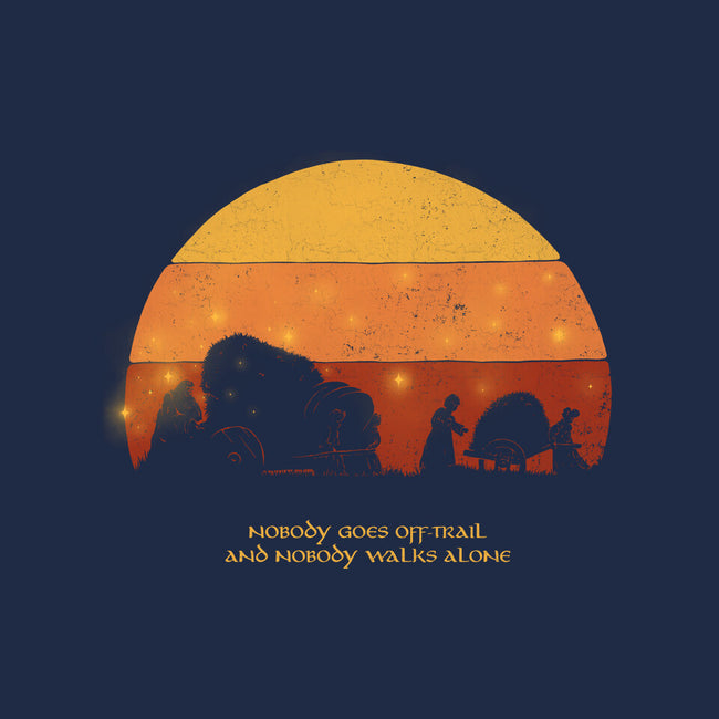 Nobody Walks Alone-womens racerback tank-zawitees