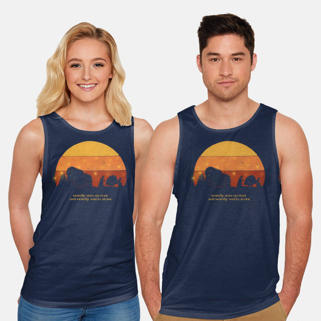 Nobody Walks Alone-unisex basic tank-zawitees