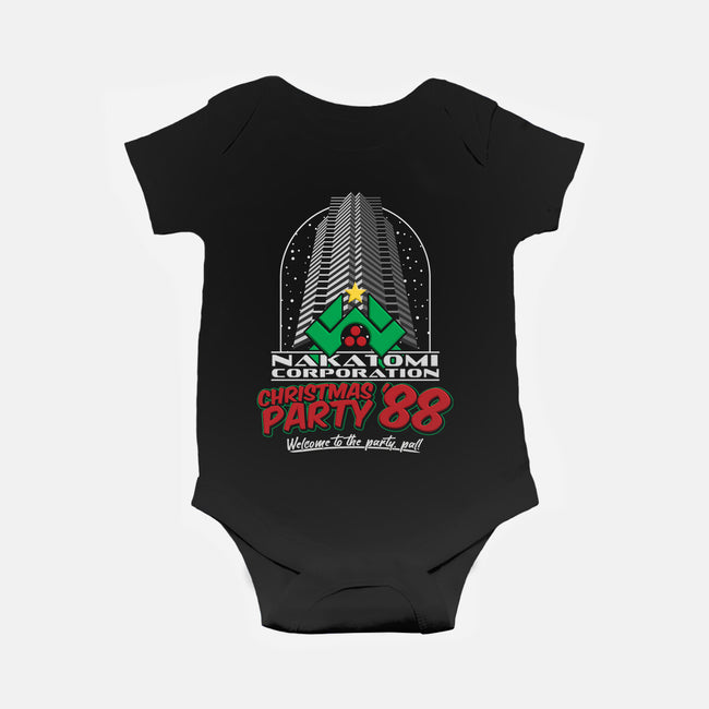 Nakatomi Christmas Party '88-baby basic onesie-RoboMega