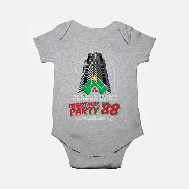 Nakatomi Christmas Party '88-baby basic onesie-RoboMega