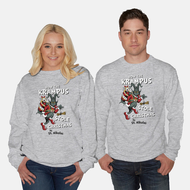How The Krampus Stole Christmas-unisex crew neck sweatshirt-Nemons