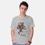 How The Krampus Stole Christmas-mens basic tee-Nemons