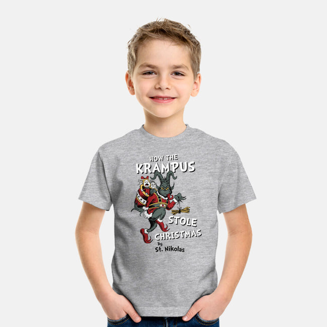 How The Krampus Stole Christmas-youth basic tee-Nemons