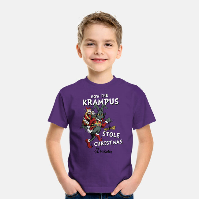 How The Krampus Stole Christmas-youth basic tee-Nemons