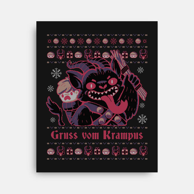 Ugly Christmas-none stretched canvas-xMorfina
