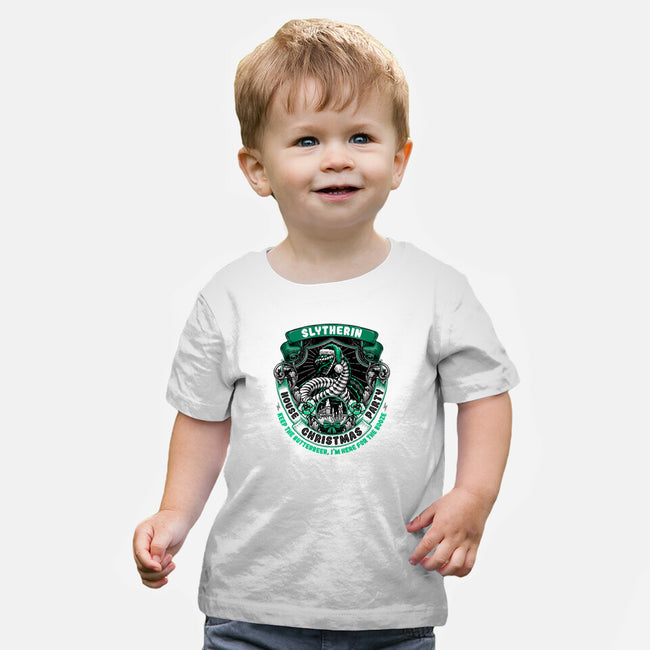 Holidays At The Slytherin House-baby basic tee-glitchygorilla