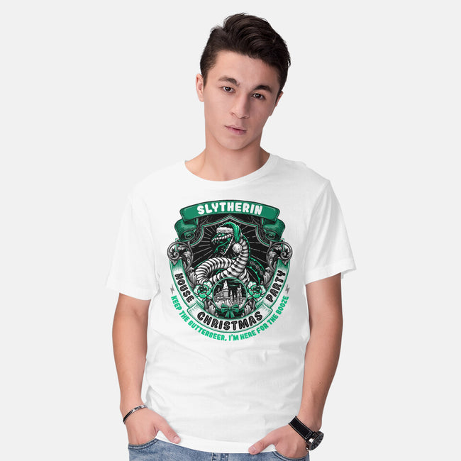 Holidays At The Slytherin House-mens basic tee-glitchygorilla
