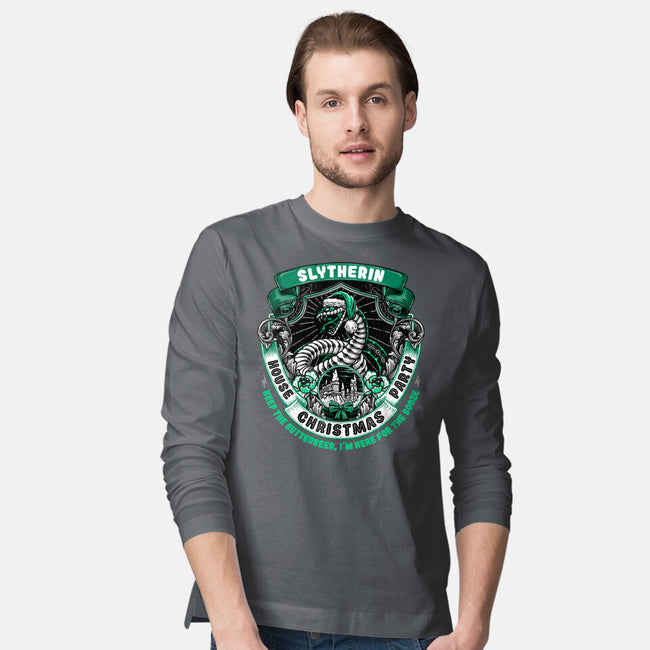 Holidays At The Slytherin House-mens long sleeved tee-glitchygorilla