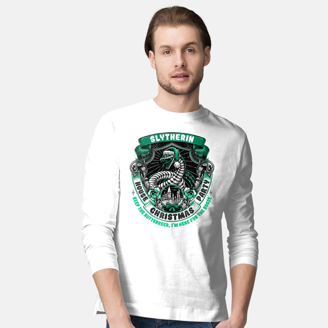 Holidays At The Slytherin House-mens long sleeved tee-glitchygorilla