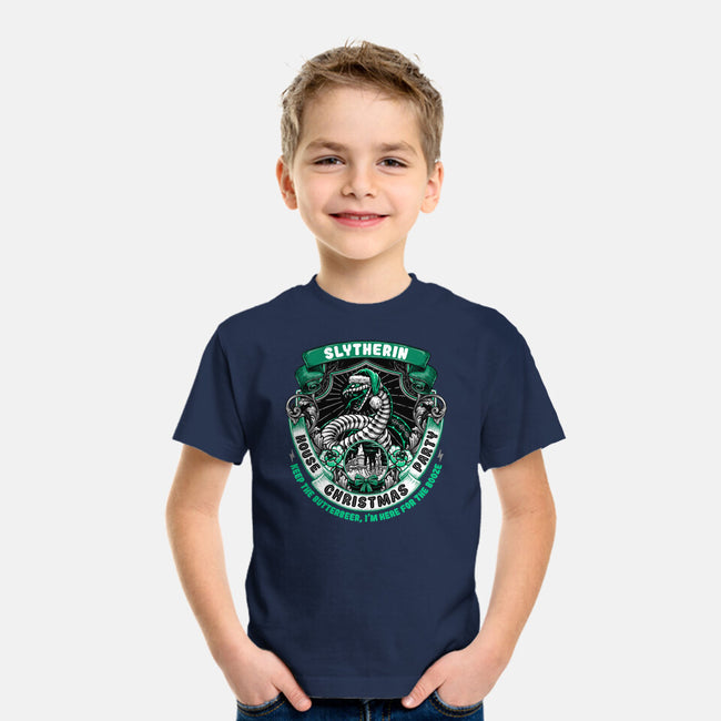 Holidays At The Slytherin House-youth basic tee-glitchygorilla