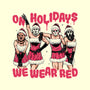 We Wear Red-none beach towel-momma_gorilla