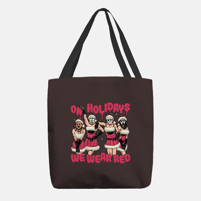 We Wear Red-none basic tote bag-momma_gorilla