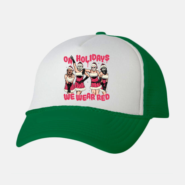 We Wear Red-unisex trucker hat-momma_gorilla