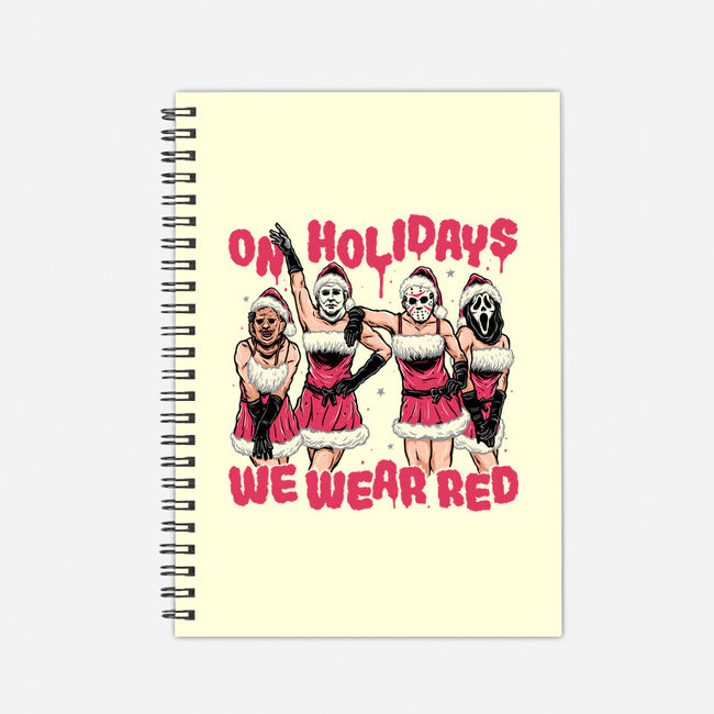 We Wear Red-none dot grid notebook-momma_gorilla