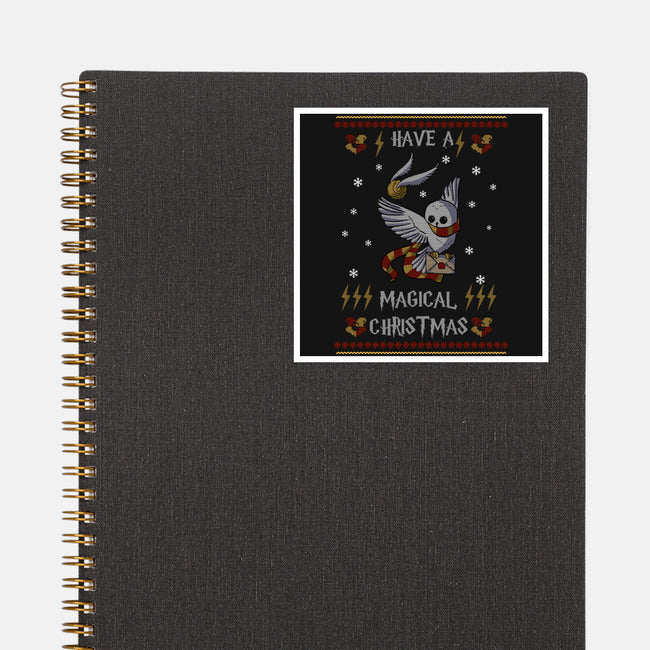 Have A Magical Christmas-none glossy sticker-fanfabio