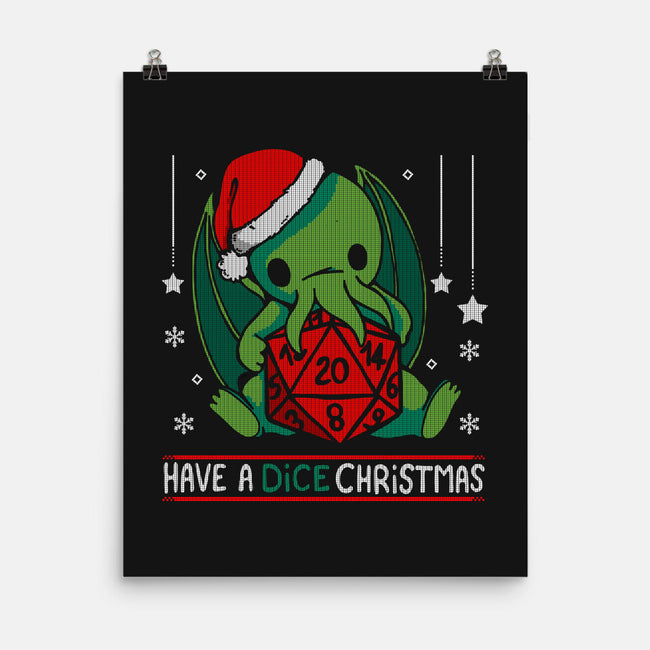Have A Dice Christmas-none matte poster-Vallina84