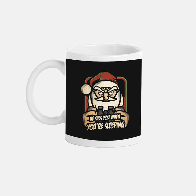 Creepy Santa-none mug drinkware-jrberger