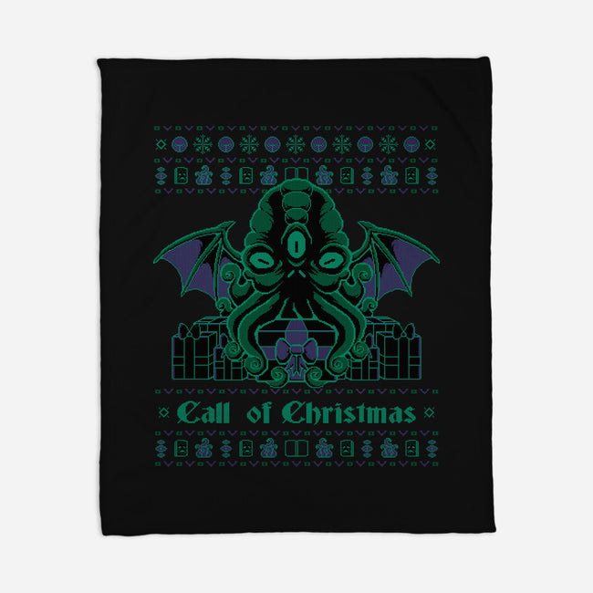 A Lovecraft Christmas-none fleece blanket-xMorfina